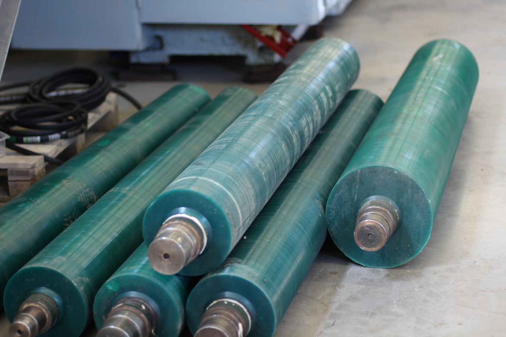 Вал обрезиненный