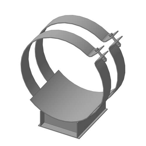 Опоры для труб в ППУ изоляции