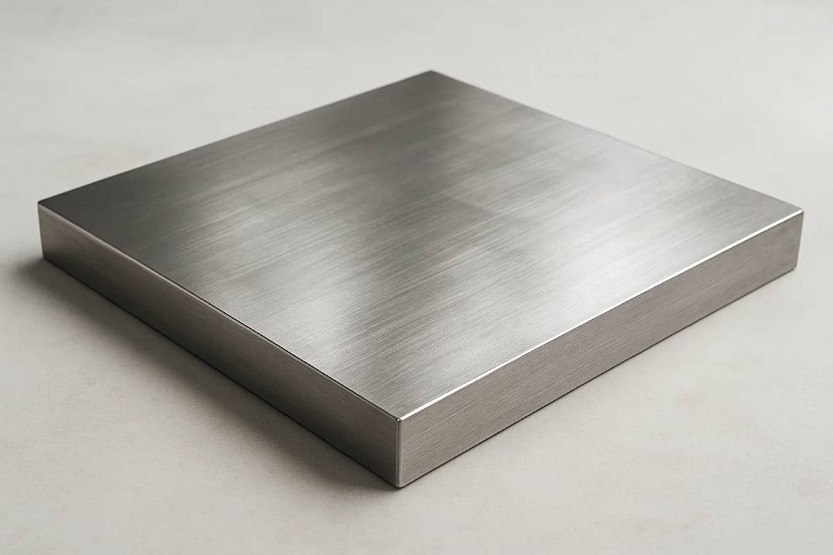 Нержавеющая плита с ровной обработанной поверхностью