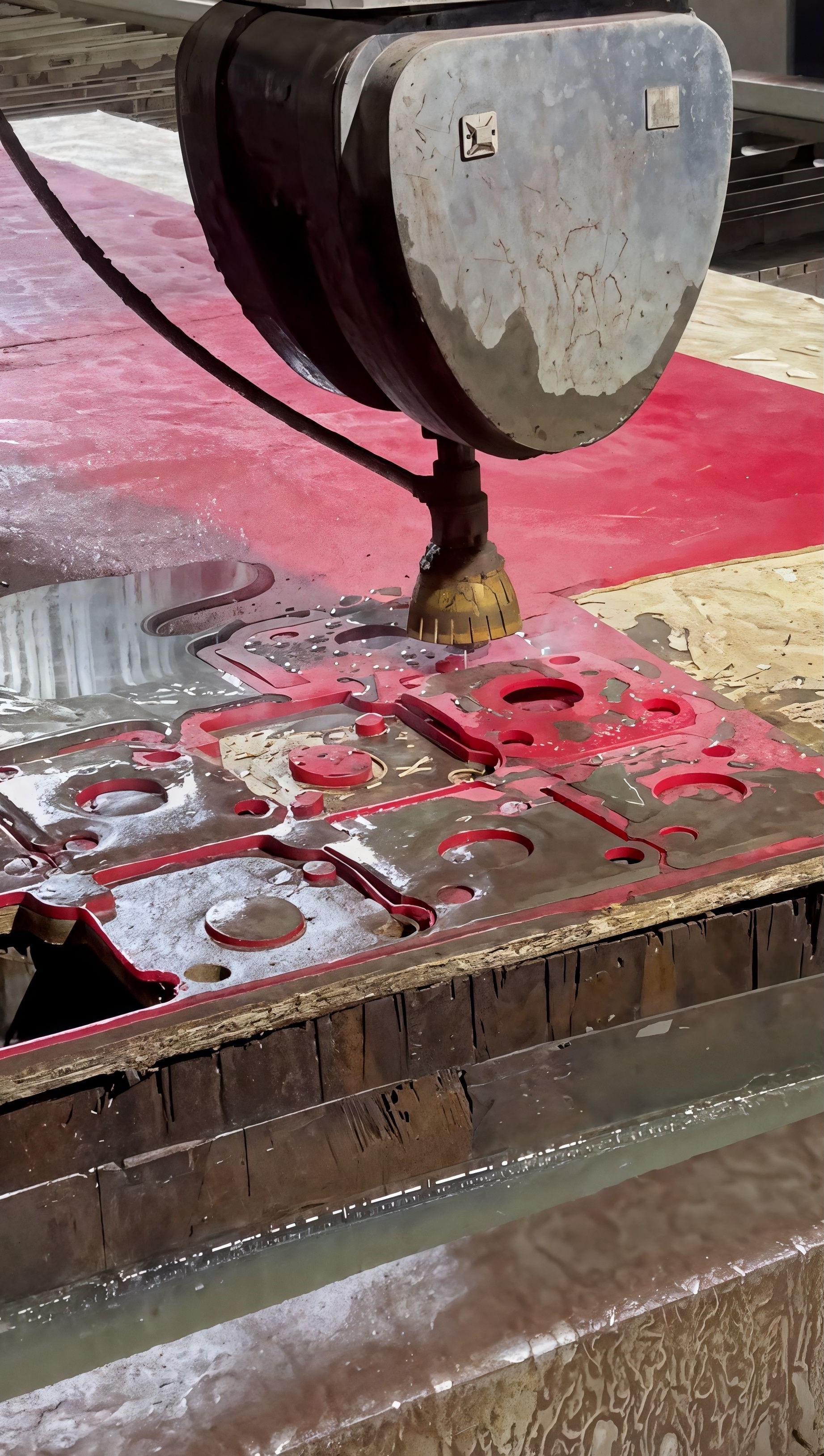 Гидроабразивная резка полиуретана