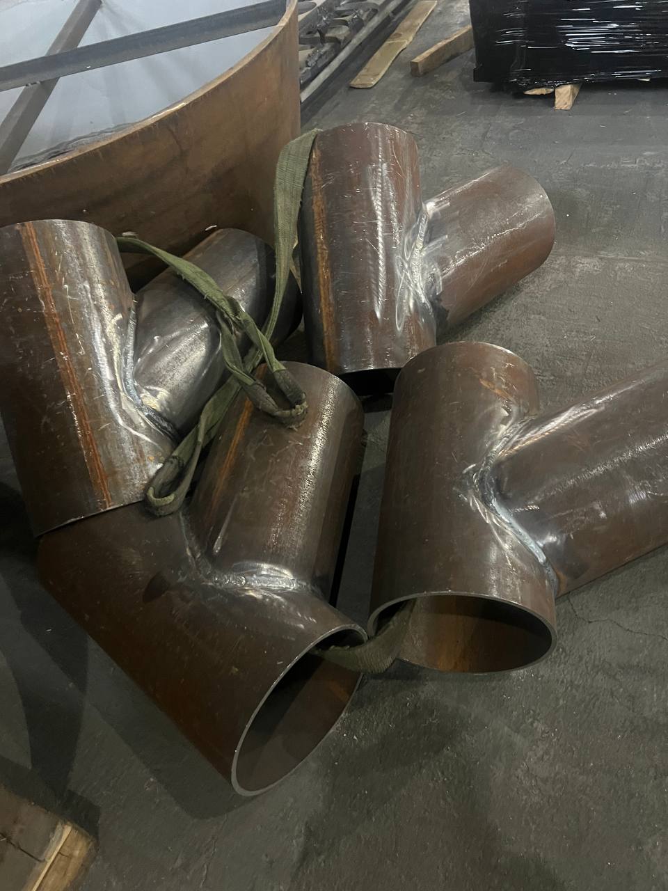 Изготовление косых тройников 60°