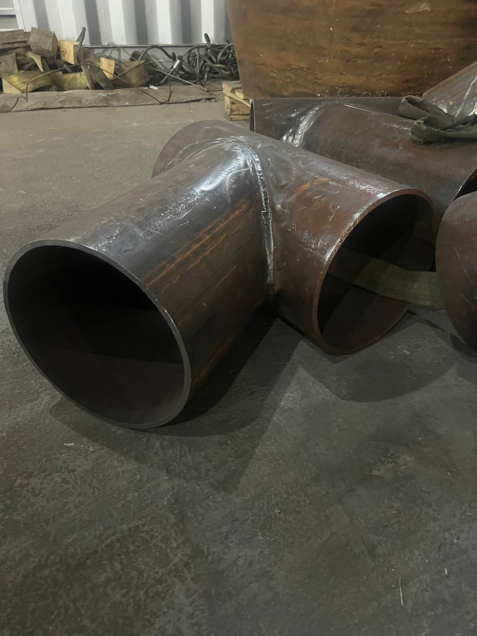 Изготовление косых тройников 60°