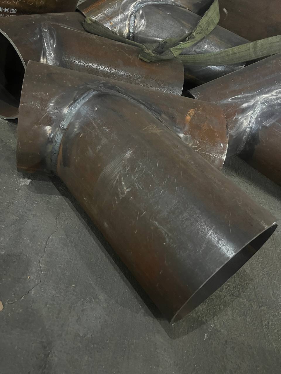 Изготовление косых тройников 60°